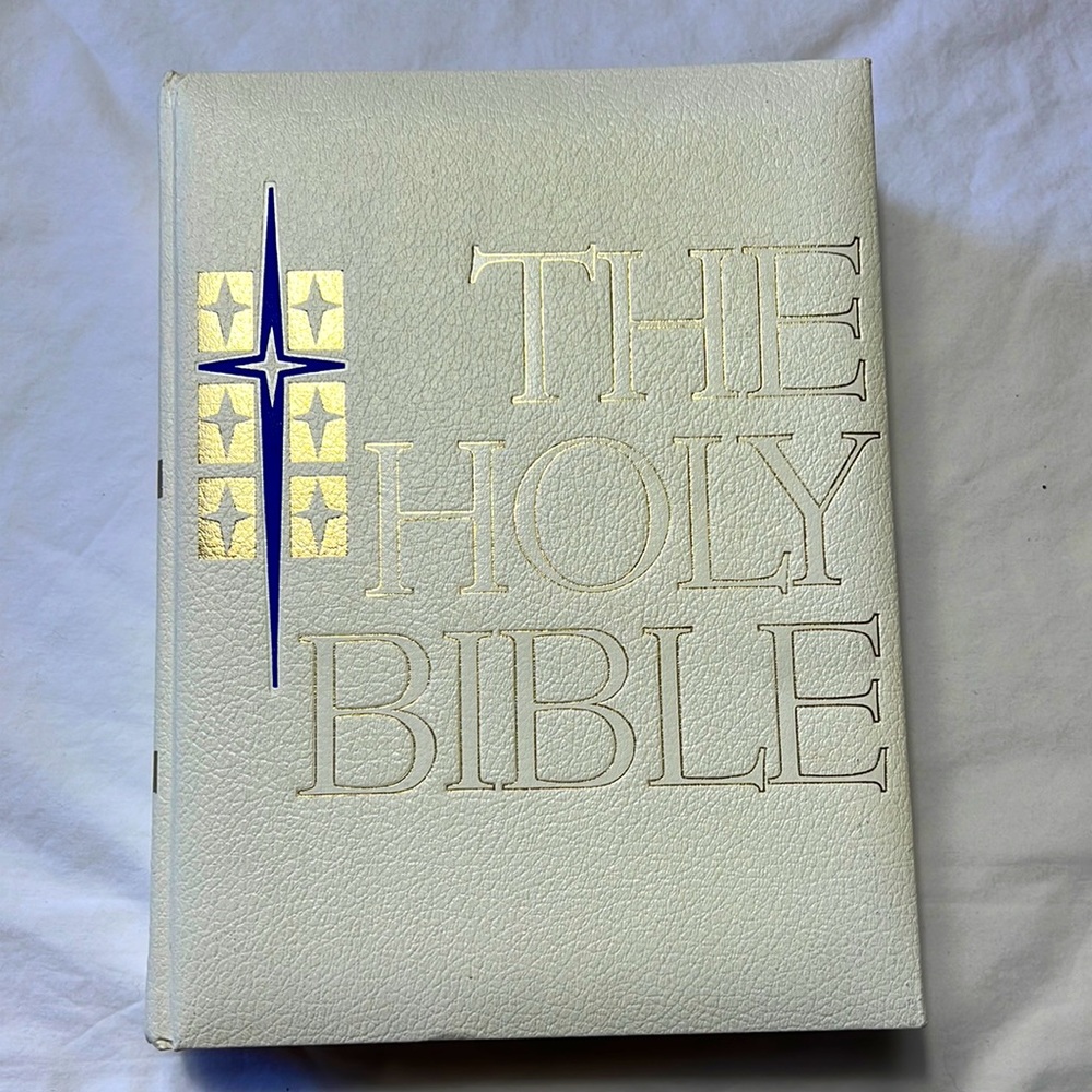 The Holy Bible peace of mind edition preowned but unread